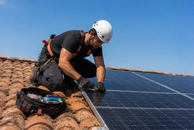 Maintenance et monitoring de panneaux solaires à Champdeniers